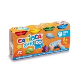 Carioca Baby Do Pack de 8 Pastas de Modelar - Super Ligera - Elastica - Maleable - Ideal para Primeras Experiencias Tactiles