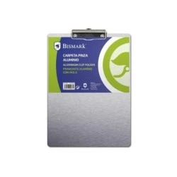 Biskmark Clipboard Folder with Aluminum Base and Metal Clip - Folio Format