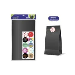 Bismark Pack de 10 Enveloppes en Papier Kraft 50grs avec 10 Autocollants pour Fermeture - Dimensions 24x42x6cm - Idéal pour