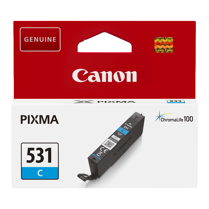 Canon CLI531 Cyan Cartouche d'encre Original - 6119C001/CLI531C