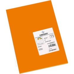 Canson Guarro Pack of 50 A4 Iris Cards of 185g - 21x29,7cm - Orange Color