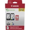 Canon PG575/CL576 Pack de 2 Cartouches d'Encre Originales + 50 Feuilles de Papier Photo - 5438C004
