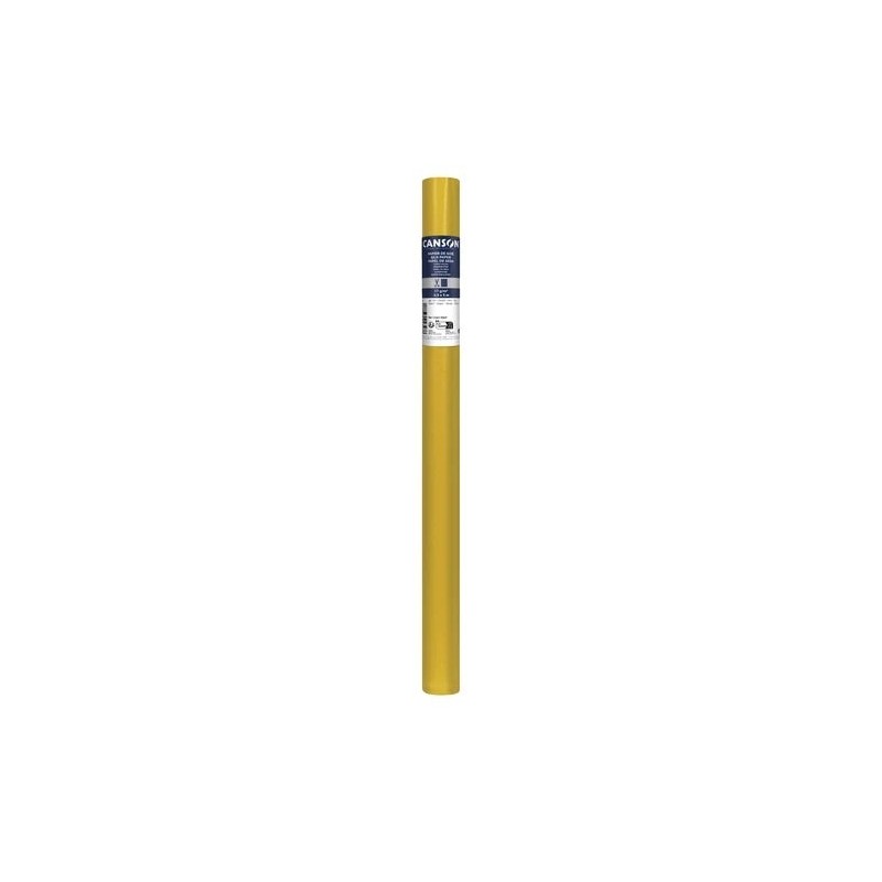 Canson Tissue Paper Roll 17g/m² - 50x500cm Roll - Ideal for Crafts and Decoration - Gold Color