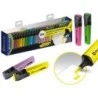 Bismark Pack de 24 Marqueurs Fluorescents - Pointe Biseautée 2 - 5mm Environ - Encre à Base d'Eau - Longue Durée - Couleurs