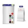 Bismark Pack de 10 Sobres Papel Kraft 50grs con 10 Pegatinas para Cierre - Medidas 30x47x8cm - Ideal para Regalos - Color Blanco