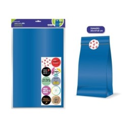 Bismark Pack de 10 Enveloppes en Papier Kraft 50grs avec 10 Autocollants pour Fermeture - Dimensions 30x47x8cm - Idéal pour