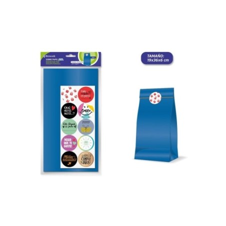 Bismark Pacote de 10 Envelopes de Papel Kraft 50grs com 10 Adesivos para Fechamento - Medidas 19x36x6cm - Ideal para Presentes