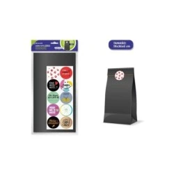 Bismark Pacote de 10 Envelopes de Papel Kraft 50grs com 10 Adesivos para Fechamento - Medidas 19x36x6cm - Ideal para Presentes