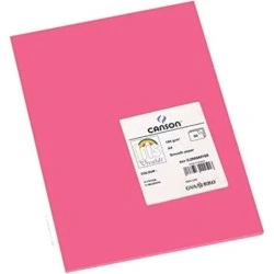 Canson Guarro Pacote de 50 cartolina Iris A4 185g - 21x29,7cm - Cor Fúcsia