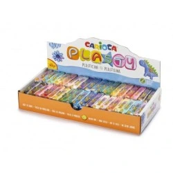 Carioca Expositor de 36 Plastilinas - Facil de Usar - No Se Seca - Reutilizable - Colores Brillantes y Mezclables - Libre de