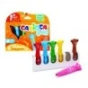 Carioca Baby Teddy Pack of 6 Felt Tip Pens - Extra Safe - Ergonomic Shape - Super Washable Ink - Dermatologically Tested