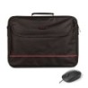 NGS Bureau Pack de Maletin para Portatil 16" + Raton USB 800dpi - Acolchado Interior - 2 Compartimentos y Bolsillo Exterior