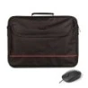 NGS Bureau Pack de Maletin para Portatil 16" + Raton USB 800dpi - Acolchado Interior - 2 Compartimentos y Bolsillo Exterior
