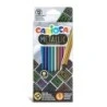 Carioca Metallic Pack of 12 Metallic Hexagonal Pencils - Covering Colors - Ideal for Dark Surfaces - Premium Ø 3,3mm Lead