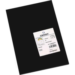 Canson Guarro Pacote de 50 Cartões Iris A4 de 185g - 21x29,7cm - Cor Preta