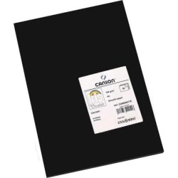 Canson Guarro Pacote de 50 Cartões Iris A4 de 185g - 21x29,7cm - Cor Preta