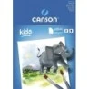 Canson Kids Painting Bloco colado de 20 folhas A4 - 21x29,7cm - 200g - Branco
