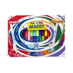 Carioca Magic Markers Pack de 20 Marcadores Mágicos - Tinta Mágica que Muda de Cor - Inclui Marcador Magink para Mudar ou