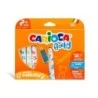Marcador Carioca Baby Pacote com 12 Marcadores - Ponta Redonda e Bloqueada - Corpo Grande - Super Lavável - Dermatologicamente