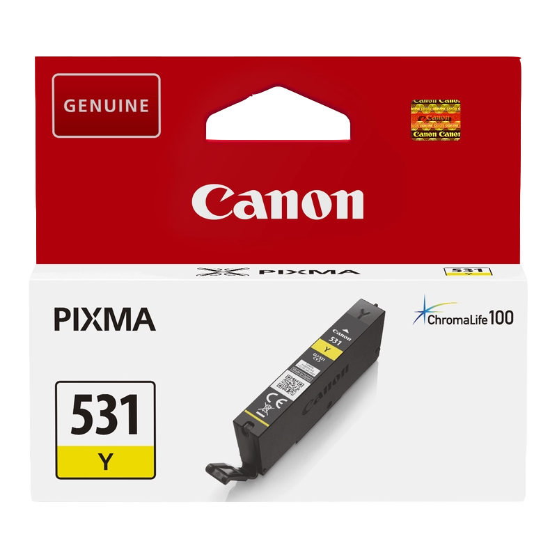 Canon CLI531 Tinteiro Amarelo Original - 6121C001/CLI531Y