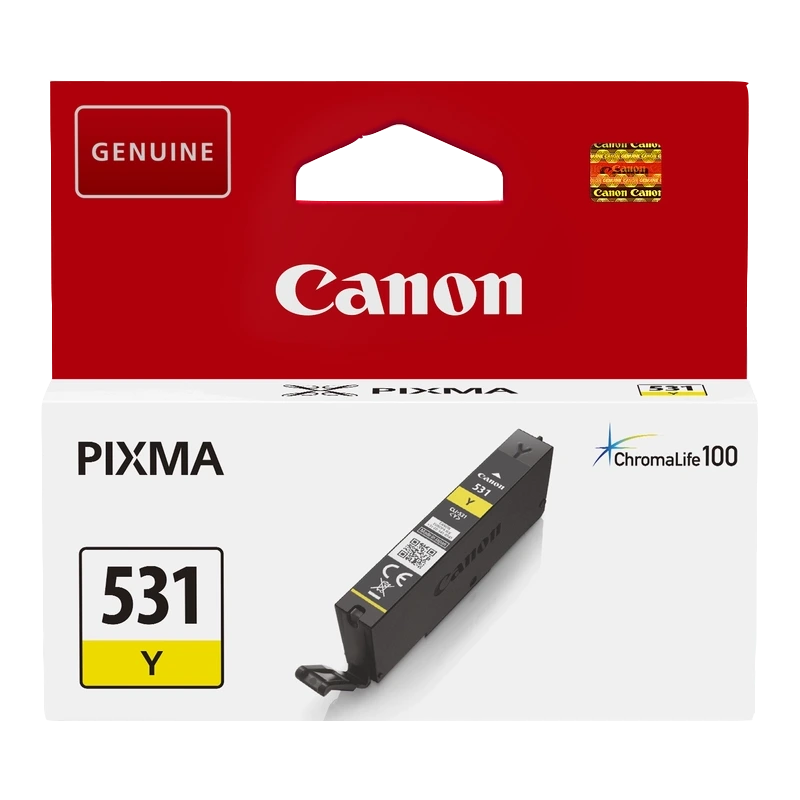 Canon CLI531 Tinteiro Amarelo Original - 6121C001/CLI531Y
