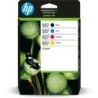 HP 937 Pack de 4 Cartouches d'Encre Originales Noir, Jaune, Magenta et Cyan - 6C400NE