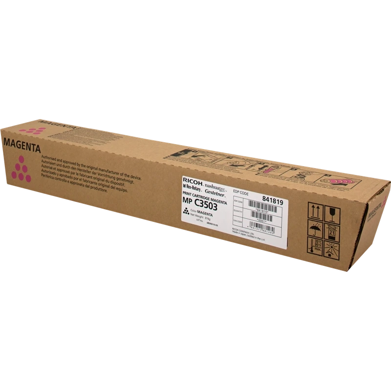 Ricoh Aficio MP-C3003/MP-C3004/MP-C3503/MP-C3504/MP-C4504/MP-C5504/MP-C6004 Amarillo Cartucho de Toner Original - 841818/841814