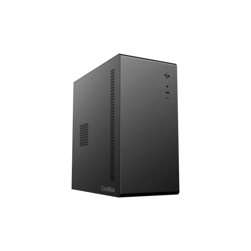 Caixa torre Coolbox M640C MicroATX - tamanho de unidade compatível 3,5", 2,5" - USB-A 3.2 Gen1, USB-C 3.2 Gen1 e áudio HD