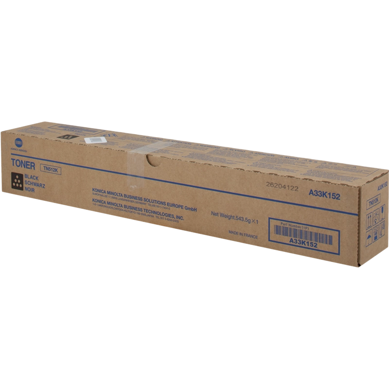 Konica Minolta TN512 Negro Cartucho de Toner Original - TN512K/A33K152