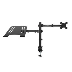 Coolbox MP01 Soporte de Mesa Giratorio e Inclinable para Portatil y Monitor/TV 8Kg de Hasta 32" - Color Negro