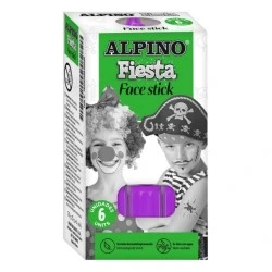 Alpino Fiesta Face Stick Pack con 6 Barritas de Pintura Facial - Sistema Retractil Giratorio - Se Lava con Agua - Testado