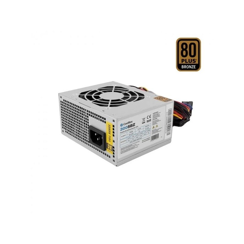 Coolbox FA300SBZ 80 Plus Bronze Fonte de Alimentação 300W SFX - PFC Ativo - Ventoinha 80mm