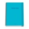 Dohe Colour Vives Cuaderno Espiral A4 100 Hojas Microperforadas Cuadricula 5mm - Tapa Dura Carton Forrado - Cierre de Goma