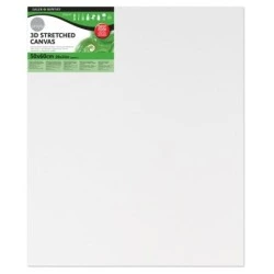 Daler Rowney Simply Bastidor Entelado 3D - 50x60cm - Imprimacion Triple - Grano Medio - 100% Algodon sin Acido - 250g - Color
