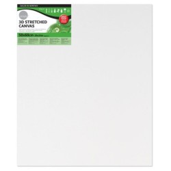 Daler Rowney Simply Cadre sur toile 3D – 50 x 60 cm – Triple apprêt – Grain moyen – 100 % coton sans acide – 250 g – Couleur