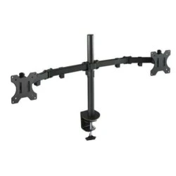 Tooq Soporte de Mesa con Brazos Articulados para 2 Monitores de 13"-32" - Giratorio e Inclinable - Gestion de Cables - Peso Max