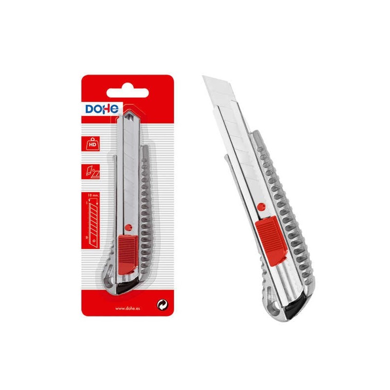 Dohe Stainless Steel Cutter - Cut-off Steel Blades - Blade Locking System - Individual Blister