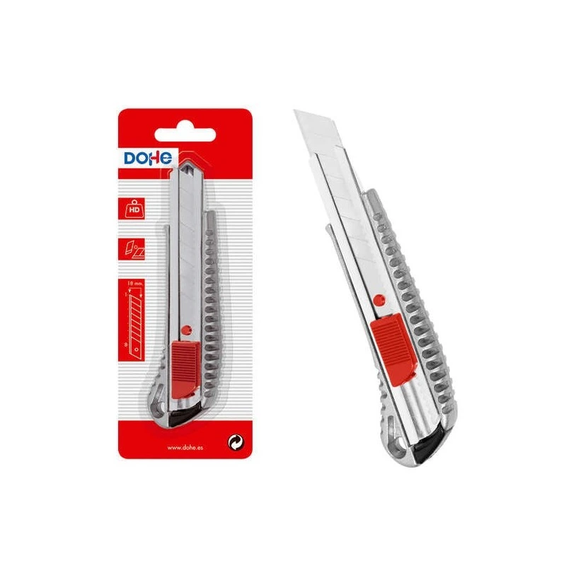 Dohe Stainless Steel Cutter - Cut-off Steel Blades - Blade Locking System - Individual Blister