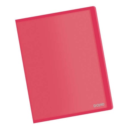 Dohe Carpetas con Fundas Din A4 - Tapa Flexible de Polipropileno - Fundas Transparentes Soldadas - Organiza Tus Documentos con