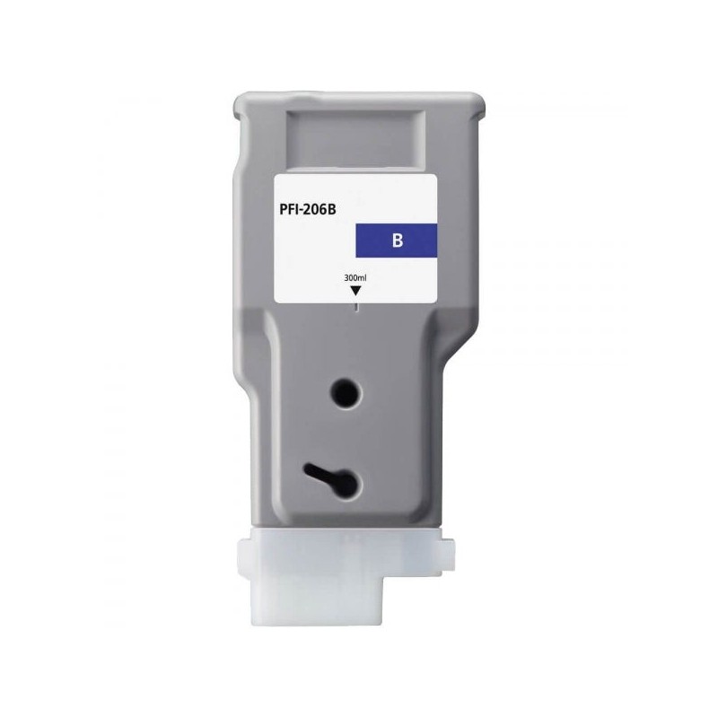 Canon PFI206 Tinteiro Azul Pigmentado Genérico - Substitui PFI206B/5311B001