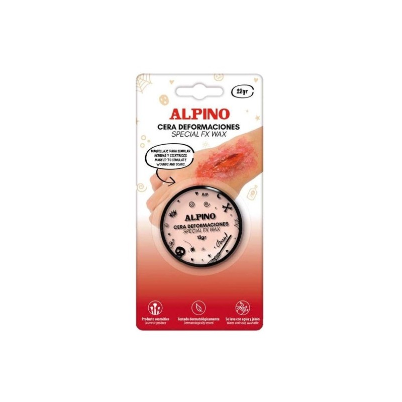 Alpino Pot of Wax for Deformations 12gr - Moldable like Plasticine - Can be Overlaid Manually