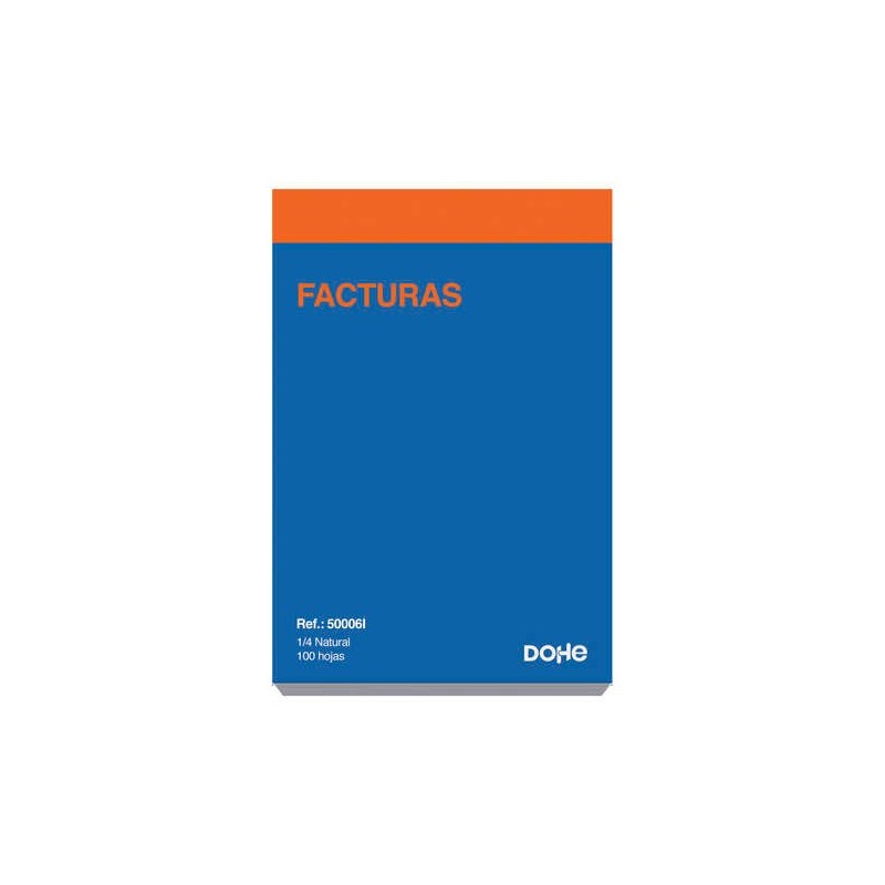 Dohe Talonarios Preimpresos a Dos Tintas - 100 Folhas - Cuarto Natural - Sencillo