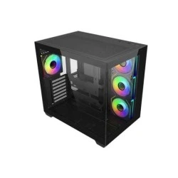 Cooler Master Elite 681 Caja Semitorre ATX/MicroATX/Mini-ITX - 4 Ventiladores 120mm RGB - Vista Panoramica - Doble Camara