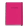 Dohe Colour Vives Cuaderno Espiral A4 100 Hojas Microperforadas Cuadricula 5mm - Tapa Dura Carton Forrado - Cierre de Goma