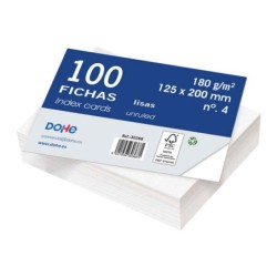 Dohe White Offset Cardstock Chips - 180g - Pack of 100 Units - Smooth