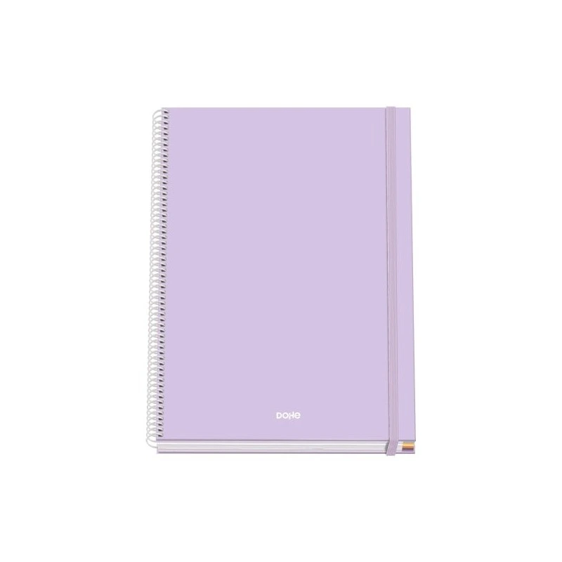 Caderno espiral Dohe Serenity A4 100 folhas microperfuradas grade de 5 mm - papelão forrado com capa dura - fecho de borracha