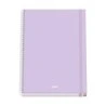 Caderno espiral Dohe Serenity A4 100 folhas microperfuradas grade de 5 mm - papelão forrado com capa dura - fecho de borracha