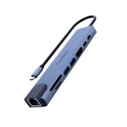 CoolBox MiniDock C81 USB-C - 1x HDMI 4K, 2x USB 3.2 Gen1, 1x USB-C PD, 1x USB-C, 1x SD, 1xMicroSD/TF, 1x RJ45 10/100/1000