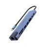 CoolBox MiniDock C81 USB-C - 1x HDMI 4K, 2x USB 3.2 Gen1, 1x USB-C PD, 1x USB-C, 1x SD, 1xMicroSD/TF, 1x RJ45 10/100/1000