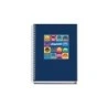 Dohe Playmobil Cahier à Spirale A5 100 Feuilles Grille 5mm - Couverture Rigide Imprimée en Quadrichromie et Plastifiée